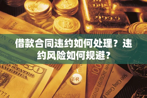 济南借款合同违约如何处理？违约风险如何规避？