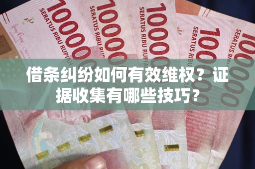 济南借条纠纷如何有效维权？证据收集有哪些技巧？
