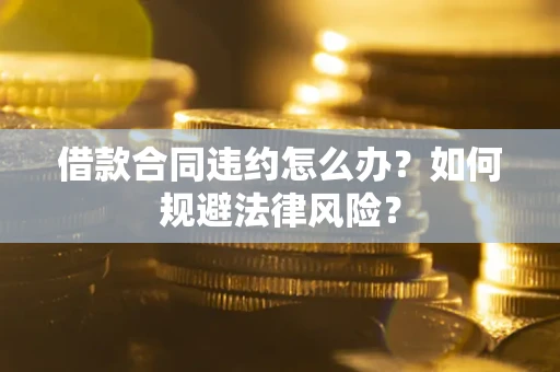 济南借款合同违约怎么办？如何规避法律风险？